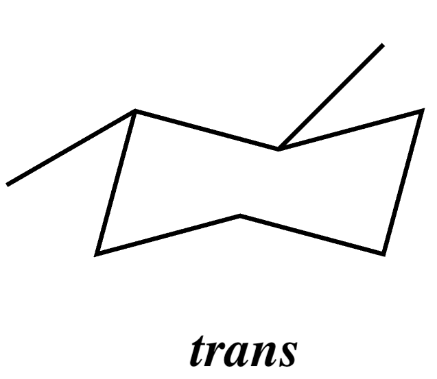 Trans-1,2-dimethylcyclohexane shown in both chair conformations