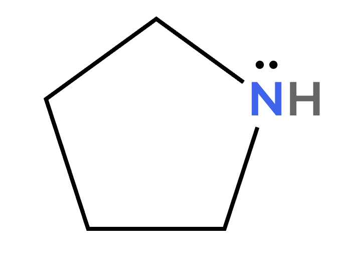Nitrogen with 3 bonds and 1 lone pair