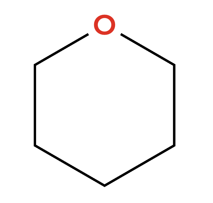 Oxygen with 2 bonds and 2 lone pairs
