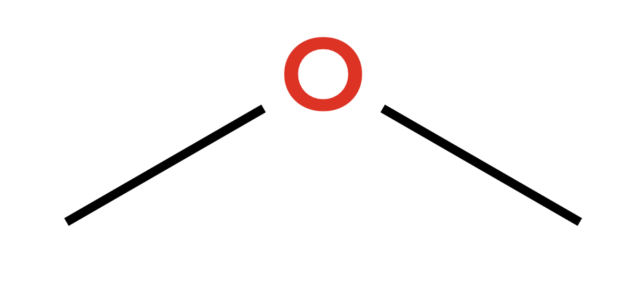 Ether functional group showing R-O-R